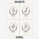  Birth Flower Watercolor Paint Kit | Just Add Water 