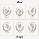  Birth Flower Watercolor Paint Kit | Just Add Water 