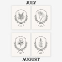  Birth Flower Watercolor Paint Kit | Just Add Water 