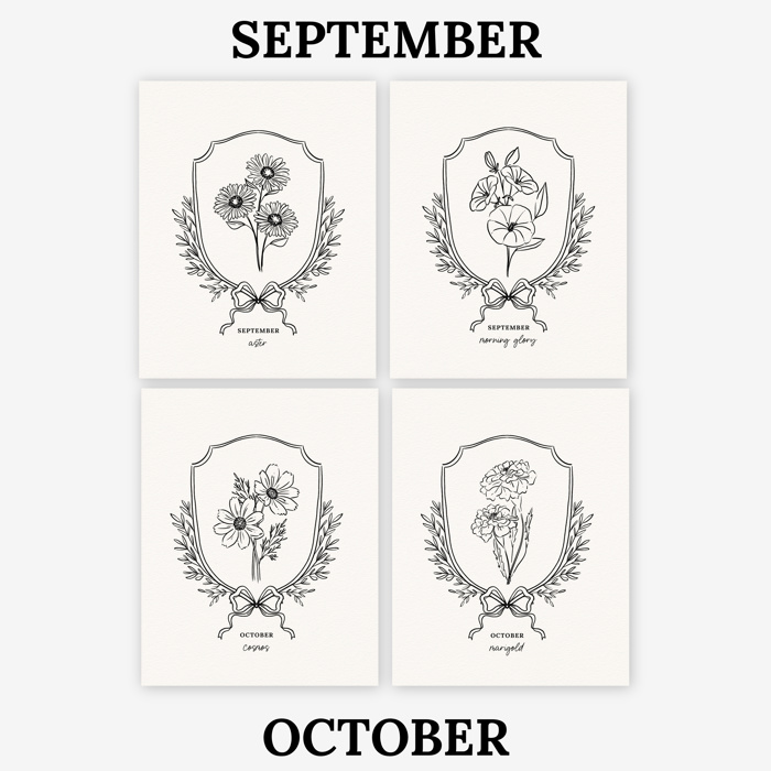 Birth Flower Watercolor Paint Kit | Just Add Water 