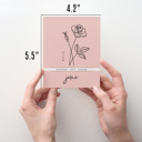  8 Pk Birth Flower Note Cards + Envelopes | Pick Your Pack