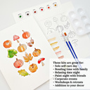  Fall Themed DIY Paint Kit | 8X10" Pre Sketched Image Brush Paints Mixing Palette, Just Add Water | Single, Couples, Group Packs for a Fun Paint Party