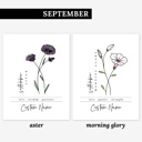  Custom Name Birth Flower Print | 27 Options