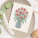  Tulip Bouquet Watercolor Paint Kit | Just Add Water 