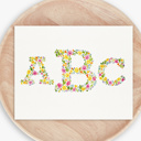  Hand Painted Monogram Floral Watercolor Art | Custom Initials Wedding Decor | Personalized Anniversary Gift