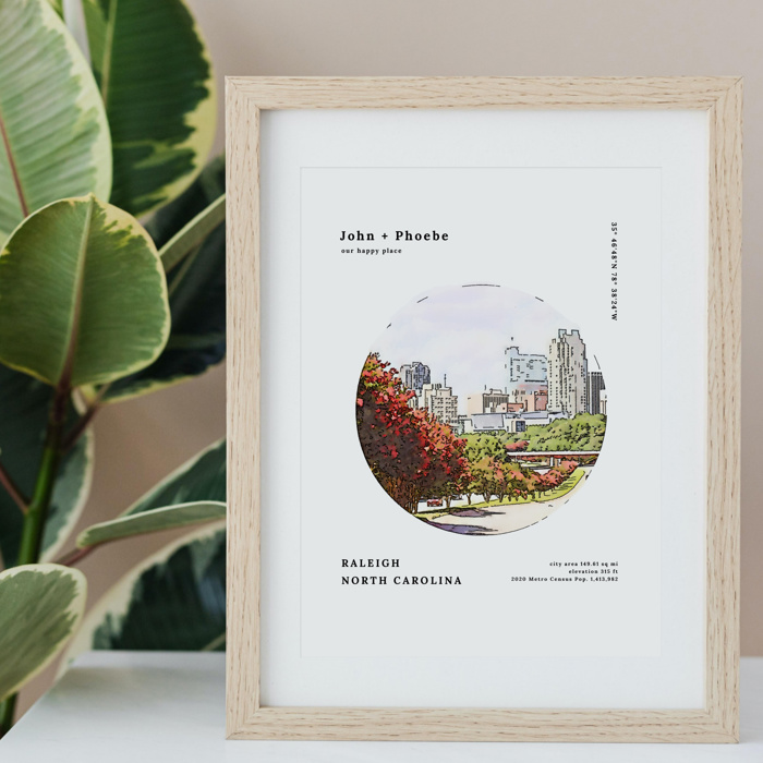 Personalized City Prints | 80 US City Options