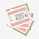  3 PK DIY Scratch Off Sticker Christmas Voucher Cards + Envelopes