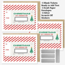  3 PK DIY Scratch Off Sticker Christmas Voucher Cards + Envelopes