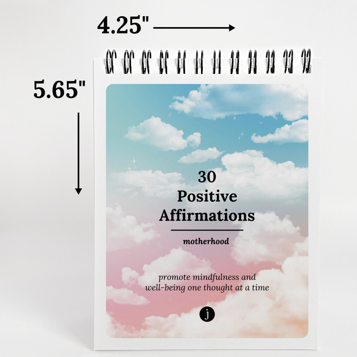 30 Pg Positive Affirmation Flip Book | Wellness, Motherhood, Workplace Themes | Pocket Size 