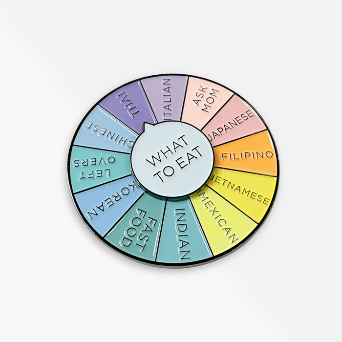 What To Eat Spinner Pin | Interactive Way to Plan Dinner