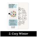  Christmas Watercolor Kit | Pre-Sketched Holiday Art Set