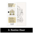  Christmas Watercolor Kit | Pre-Sketched Holiday Art Set