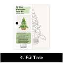  Christmas Watercolor Kit | Pre-Sketched Holiday Art Set