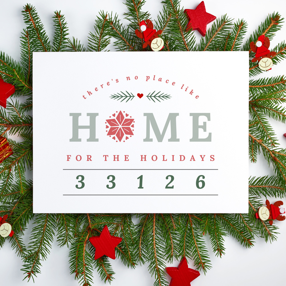 There's No Place Like Home for the Holidays | Personalized Print