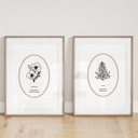  State Flower Art Print | Unframed Floral Wall Decor