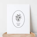  State Flower Art Print | Unframed Floral Wall Decor