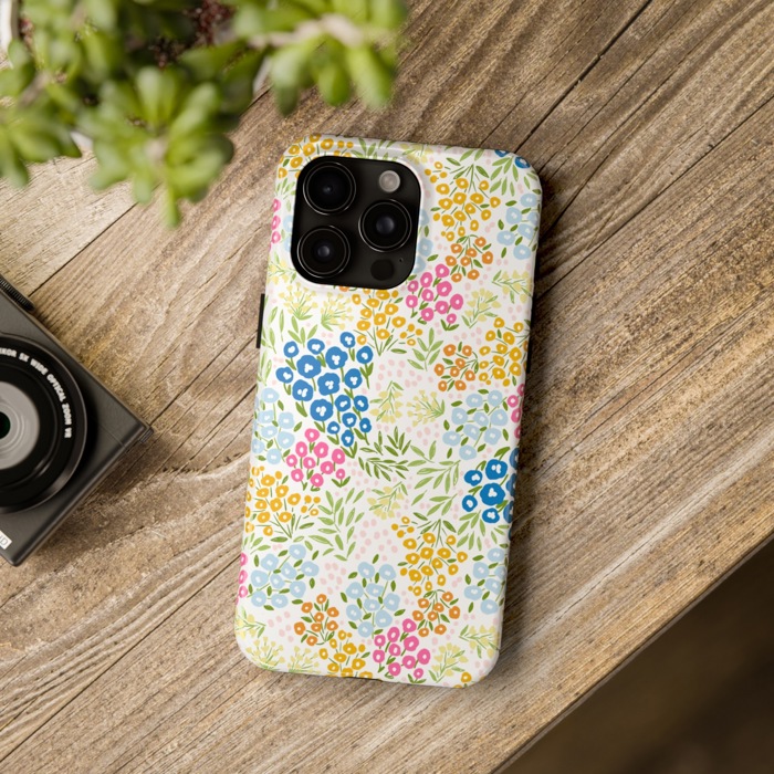 Wildflower Meadow iPhone Tough Case by Jande Summer | iPhone 16, 15, 14, 13, 12 