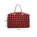  Red Plaid Tote Bag