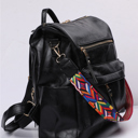  Geometric Crochet Strap Convertible Backpack