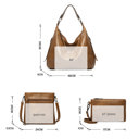  Faux Leather 3 Piece Purse Set