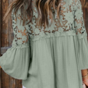  Crochet Lace Button Top | 2 Colors |