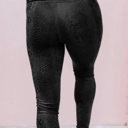  Snake Print Textured Leggings
