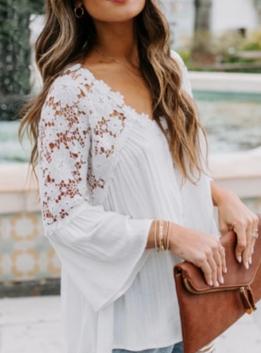 Crochet Lace Button Top | 2 Colors |