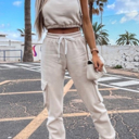  Crop Tank and Joggers Pants Set