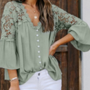  Crochet Lace Button Top | 2 Colors |