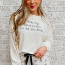 Doggie Print Shorts with Long Sleeve Pajama Set