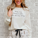  Doggie Print Shorts with Long Sleeve Pajama Set