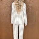  Striped Long Sleeve and Pants Pajamas Set