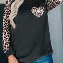  MOM Leopard Print Long Sleeve Sweatshirt