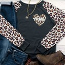  MOM Leopard Print Long Sleeve Sweatshirt