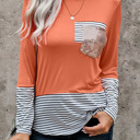  Sequins Front Pocket Long Sleeve Top | 3 Colors |