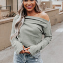  Drop Shoulder Long Sleeve Top
