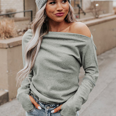 Drop Shoulder Long Sleeve Top