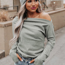  Drop Shoulder Long Sleeve Top