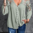  Crochet Lace Button Top | 2 Colors |