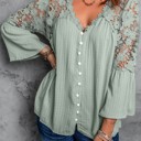  Crochet Lace Button Top | 2 Colors |