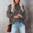  Ditsy Floral Smocked Ruffle Long Sleeve Blouse | 2 Colors |