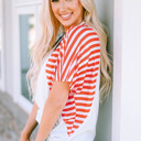  The US Stars and Stripes V Neck Tee
