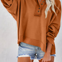  Distressed Raw Seam Pullover Hoodie 