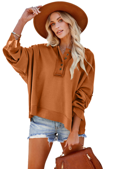 Distressed Raw Seam Pullover Hoodie