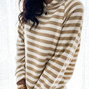  Striped Long Sleeve Hoodie