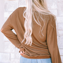  You Are Loved Print Ribbed Sweatshirt