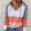 Medium Orange Beach Bonfire Knitted Hoodie | 4 Colors |