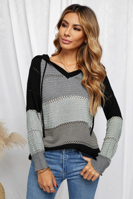 Beach Bonfire Knitted Hoodie | 4 Colors |