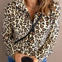 Medium Leopard Turn-down Collar Sweatshirt | 3 Styles |