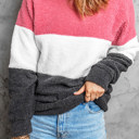  Colorblock Plush Sweatshirt | 2 Colors |